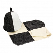Комб. набор из 3-х предметов (шапка, коврик, варежка) N-00003